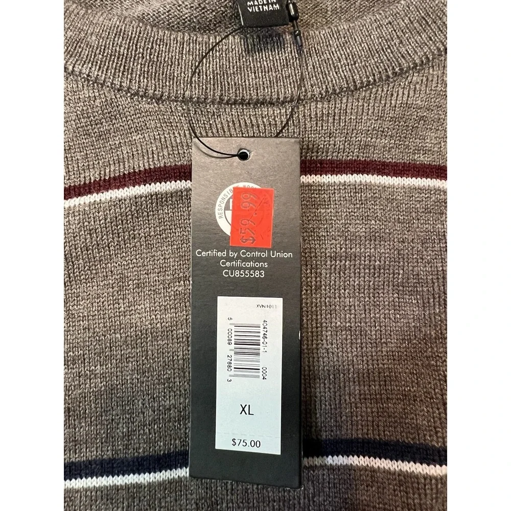 Banana Republic‎ Tan Mens Sweater Size Extra Large NWT Merino Wool
